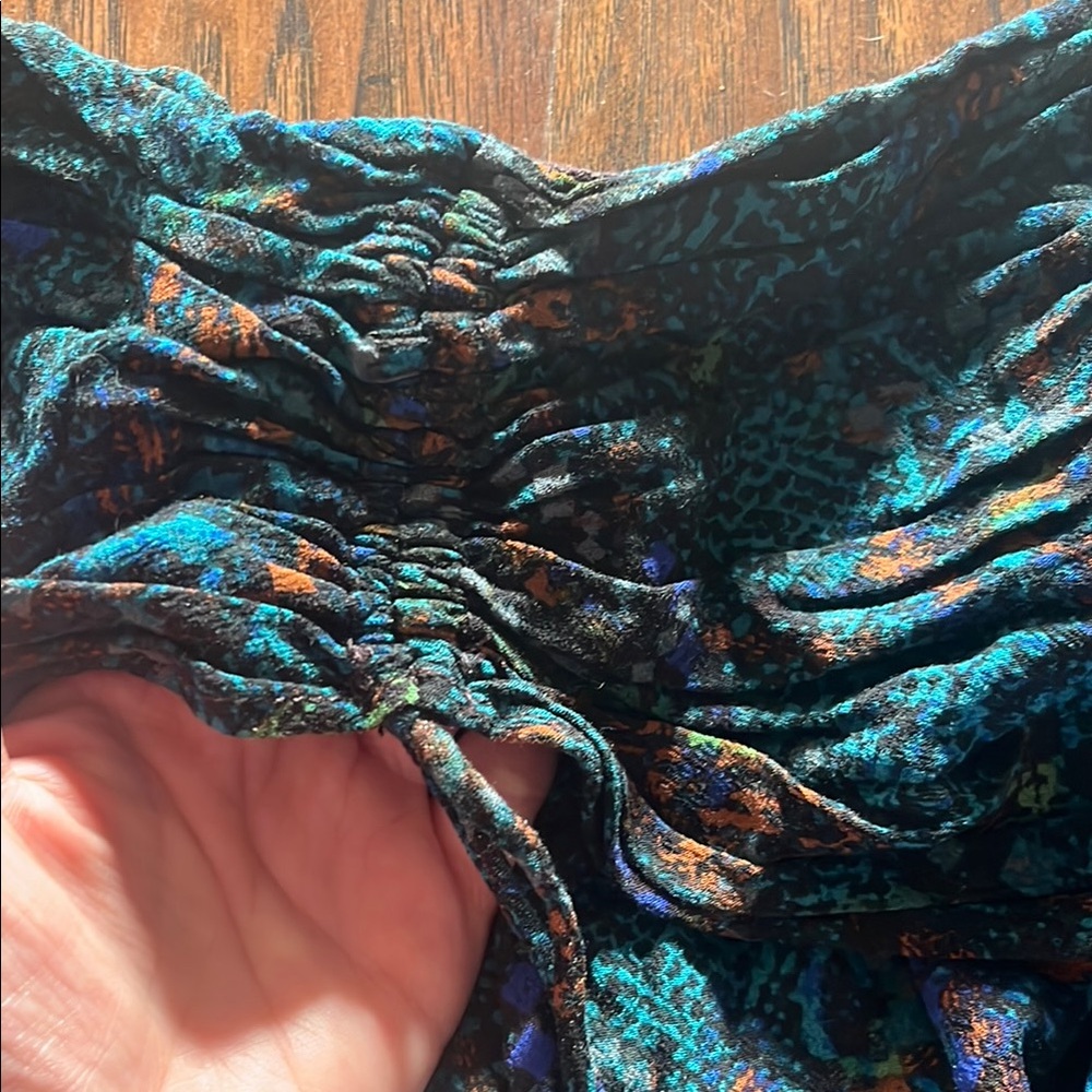 Vibrant Multicolor Ruched Top - Picture 3 of 4